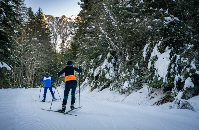 Piste de ski de fond au Boréon