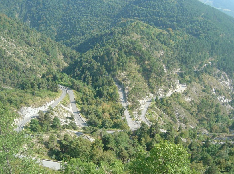 photo vue du ciel du col de turini