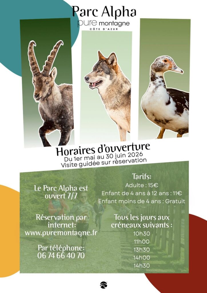 Affiche de l' actu du Parc Alpha sur les visites guidée juin 2026