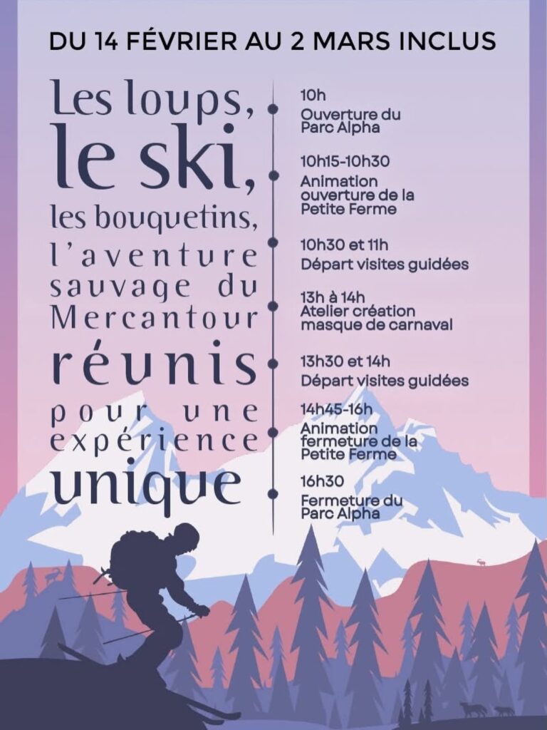Affiche du Programme Hiver au Parc Alpha