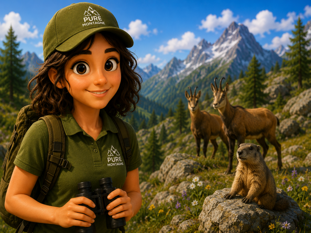 Emma guide pure montagne spécialisée dans la nature et le faune